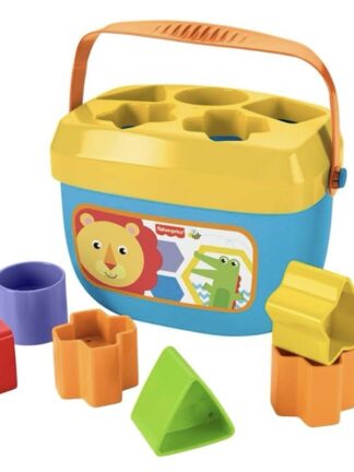 Fisher-Price Brinquedo para Bebês Balde Primeiros Blocos para crianças a partir de 6 meses