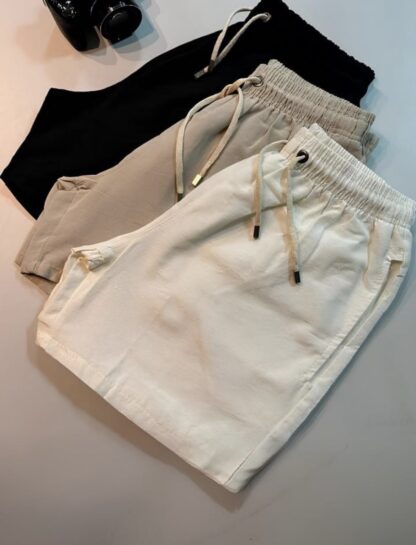 Short De Linho Masculino Bermuda Leve Praia Verao Novidade